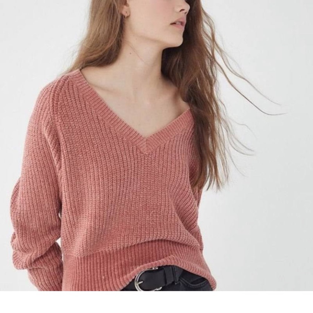 Rose chenille urban outfitters sweater
